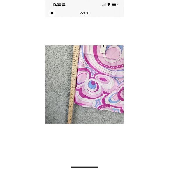 AQUA Swim Printed Cover Up Pareo Women's One Size Pink Swirl Adjustable Tie~ - Picture 9 of 10